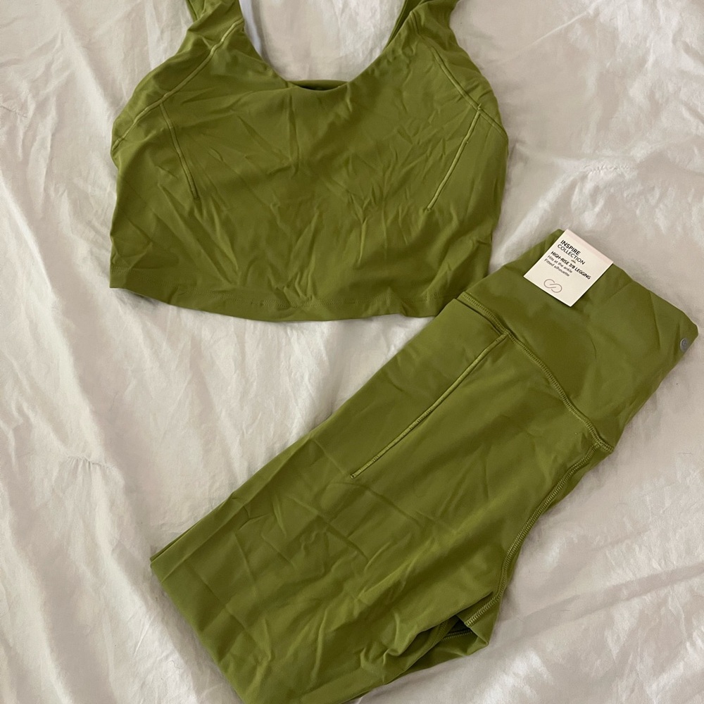 CALIA by Carrie Underwood Olive Leggings Set
